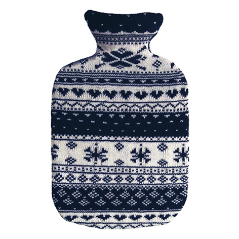 Image of Sänger Wärmflasche 2l Strickbezug blau Norweger