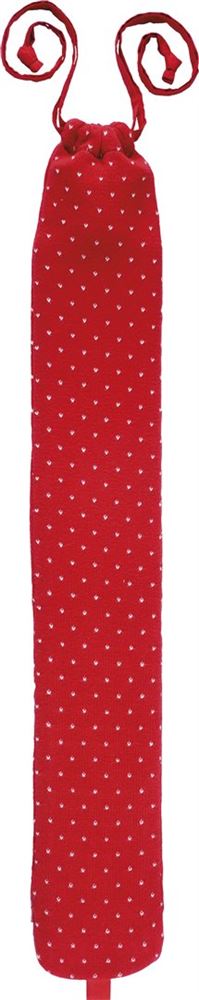 Image of Sänger Wärmflasche aus Naturkautschuk Longi mit Strickbezug 2.5l aus Baumwolle rote Königin