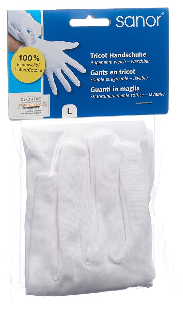 Image of Sanor Tricot Handschuhe L 1 Paar