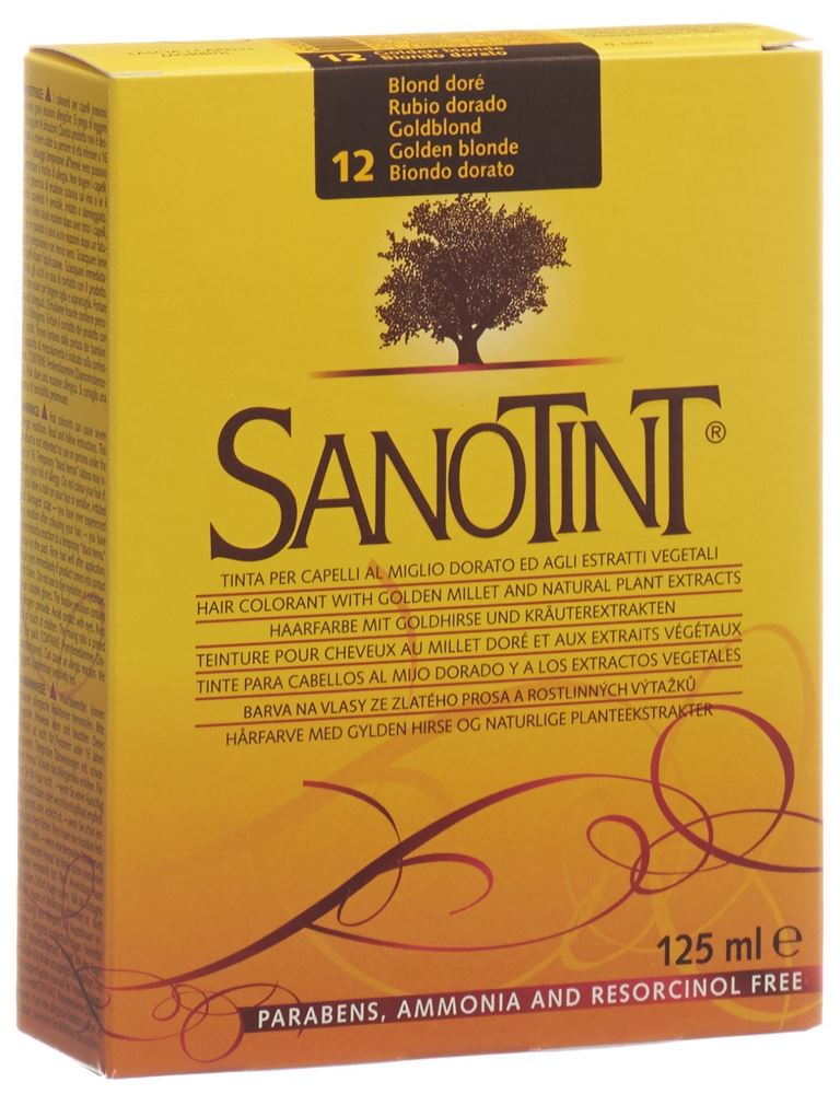 Image of Sanotint Haarfarbe 12 goldblond
