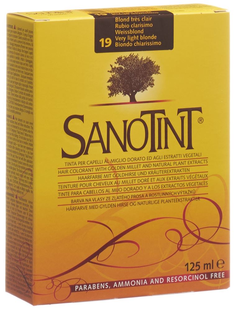 Sanotint teinture cheveux 19 blond très clair