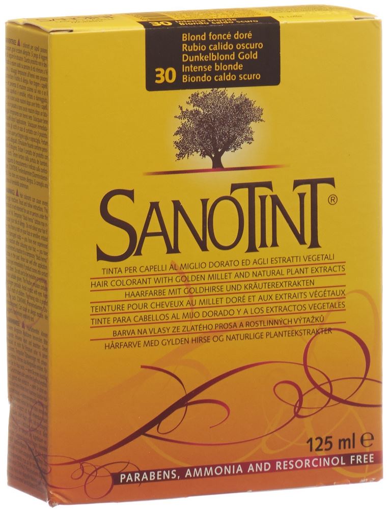 Image of Sanotint Haarfarbe 30 dunkelblond gold
