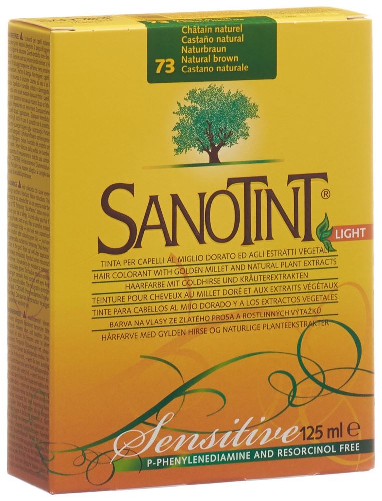 Image of Sanotint Sensitive Light Haarfarbe 73 naturbraun
