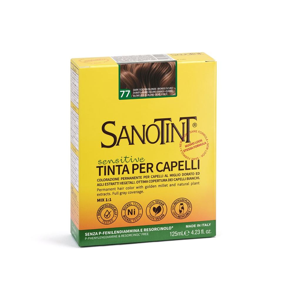Sanotint Sensitive Haarfarbe 77 dunkelblond gold (125ml)