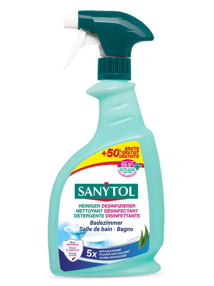 Sanytol nettoyant désinfectant salle de bains +50% gratuit fl 750 ml