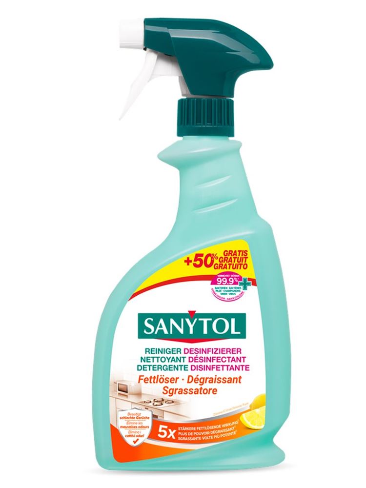 Sanytol nettoyant désinfectant dégraissant cuisine +50% gratuit fl 750 ml