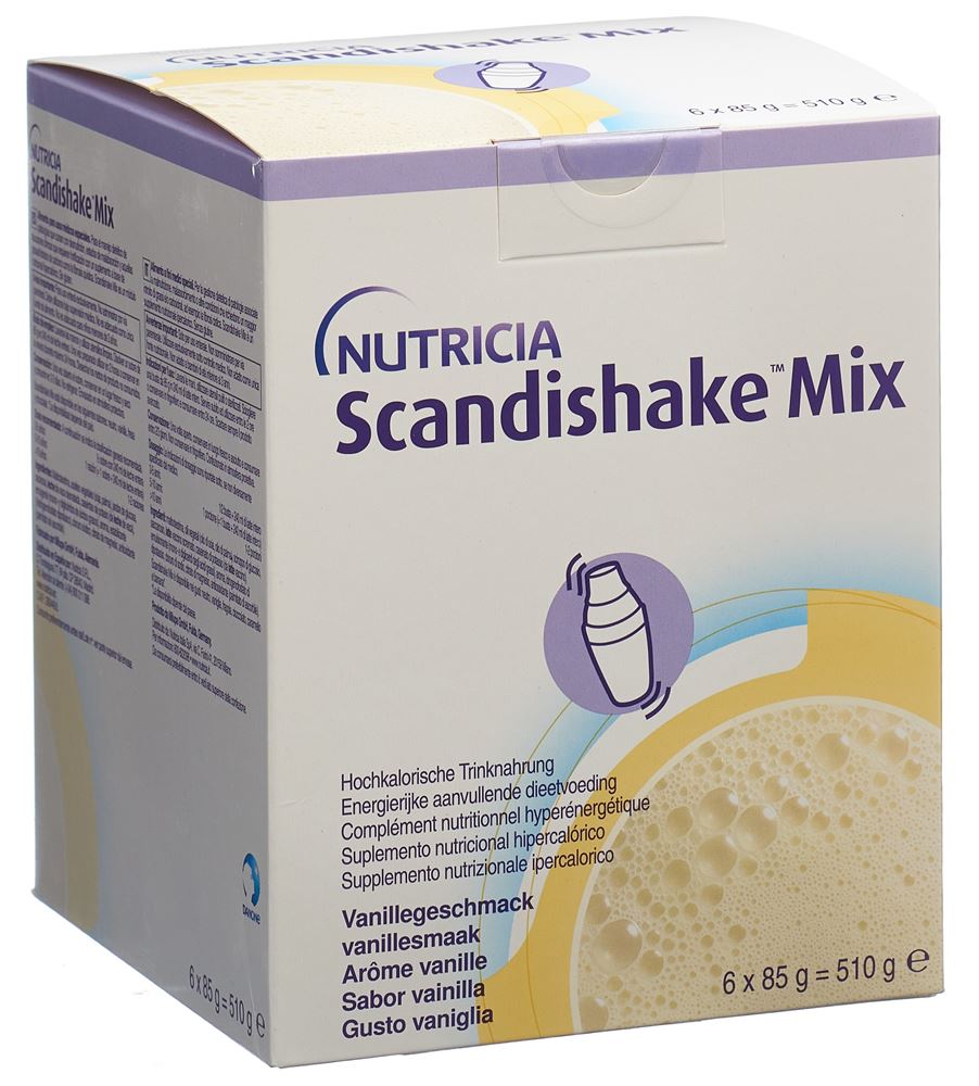 Scandishake mix pdr vanille 6 sach 85 g