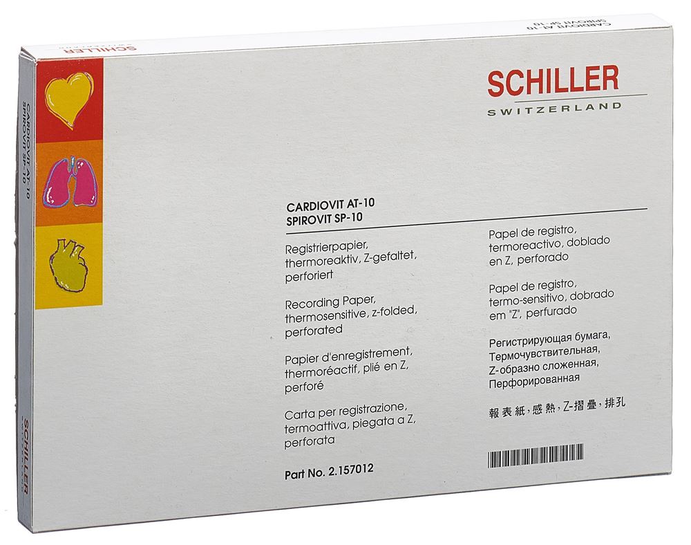 Schiller Cardiovit rég papier pliant At10/Sp10