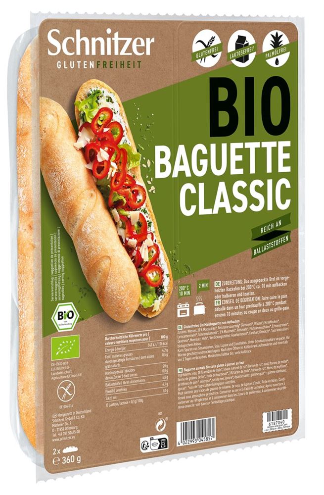 Schnitzer Bio baguette classica 360 g