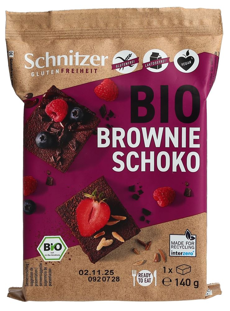 Schnitzer Bio Veganer Schoko Brownie Btl 140 g