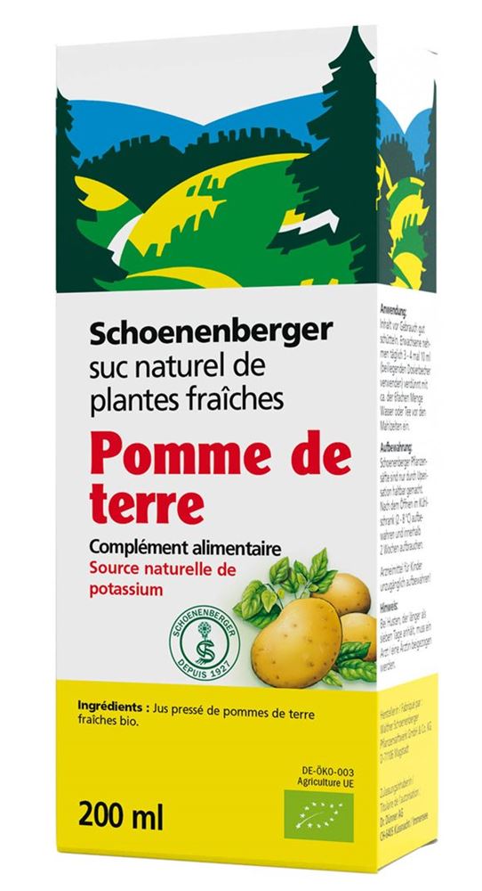 Schoenenberger Kartoffel Frischpflanzensaft Bio Fl 200 ml