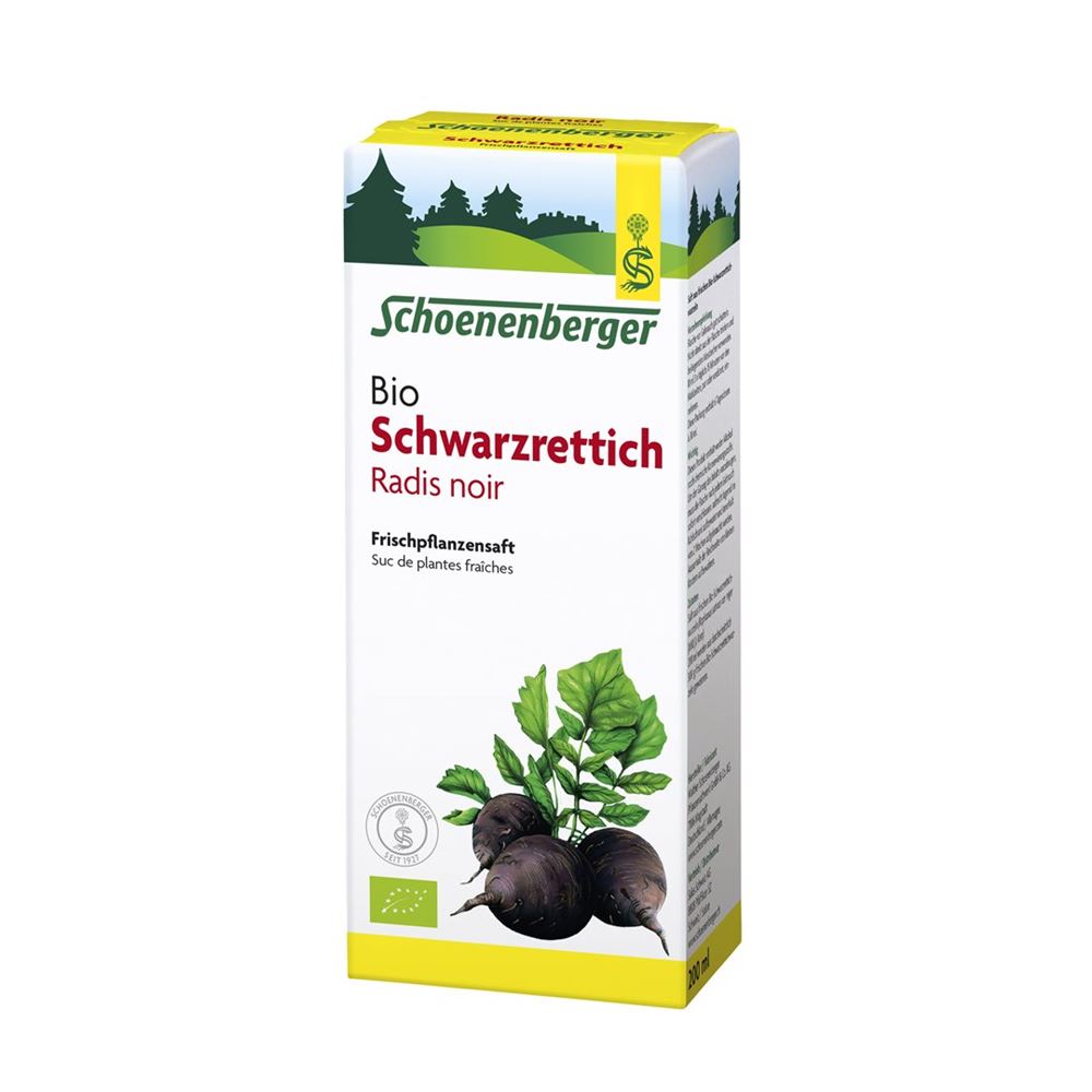 Schoenenberger Radis noir suc de plantes fraîches bio fl 200 ml