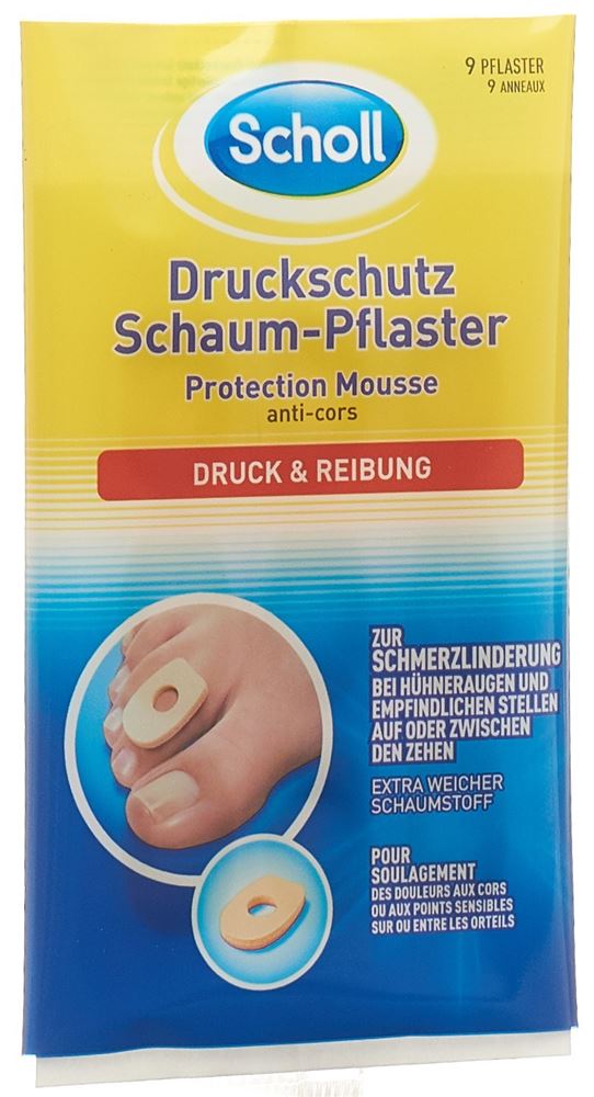 Scholl Druckschutz Schaum Pflaster 9 Stk