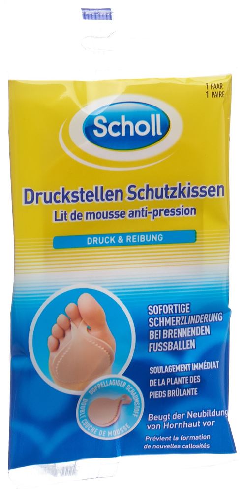 Scholl lit mousse anti pression 1 paire