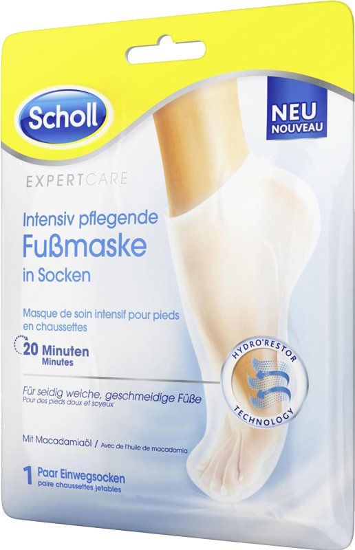 Image of Scholl ExpertCare intensiv pflegende Fussmaske Macadamiaöl 2 Stk