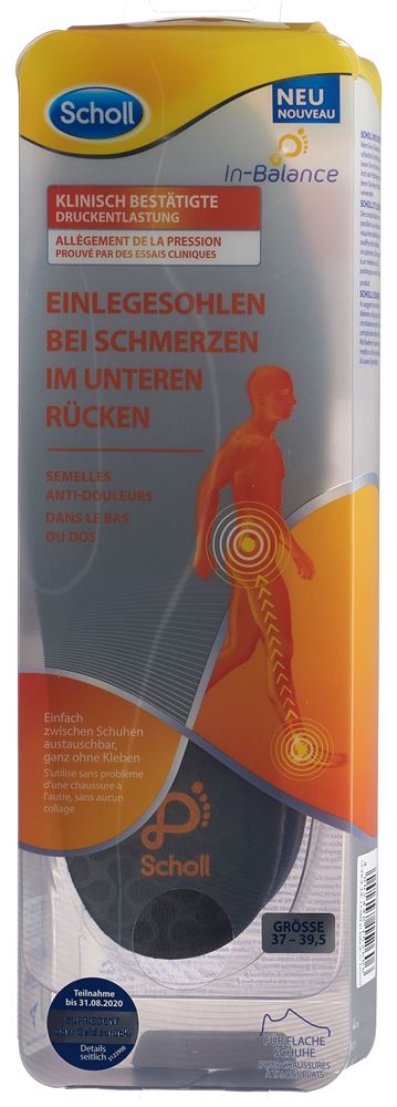 Image of Scholl In-Balance Einlegesohle 37-39.5 bei Schmerzen im unteren Rücken 2 Stk