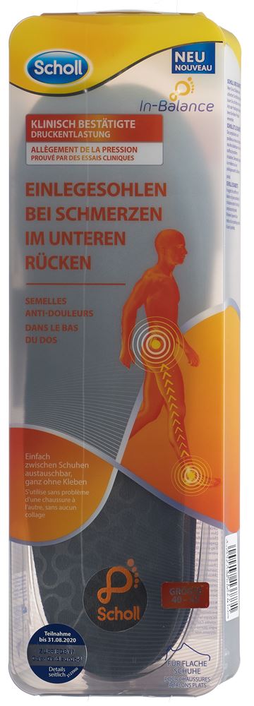 Image of Scholl In-Balance Einlegesohle 40-42 bei Schmerzen im unteren Rücken 2 Stk
