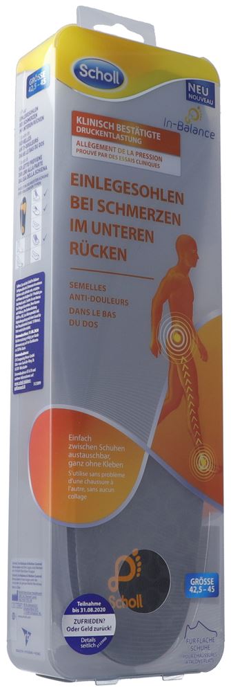 Image of Scholl In-Balance Einlegesohle 42.5-45 bei Schmerzen im unteren Rücken 2 Stk