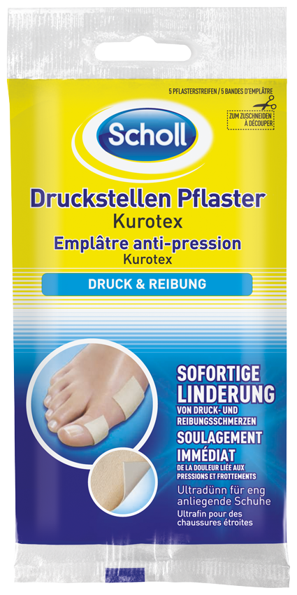 Image of Scholl Kurotex Druckstellenpflaster 75x100mm 5 Stk