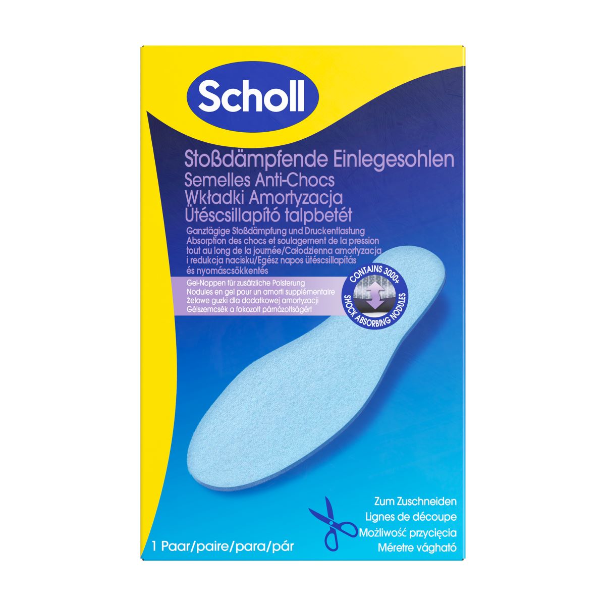 Scholl Shock Reducer Einlegesohlen im praktischen Falt-Format 1 Paar