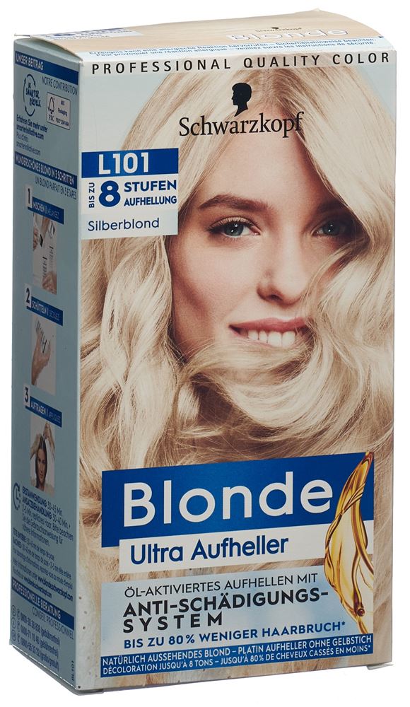 Image of Schwarzkopf Blonde L101 Platin Aufheller Silberblond