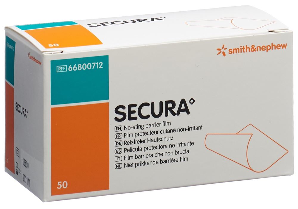 Secura lingettes protection peau 50 pce