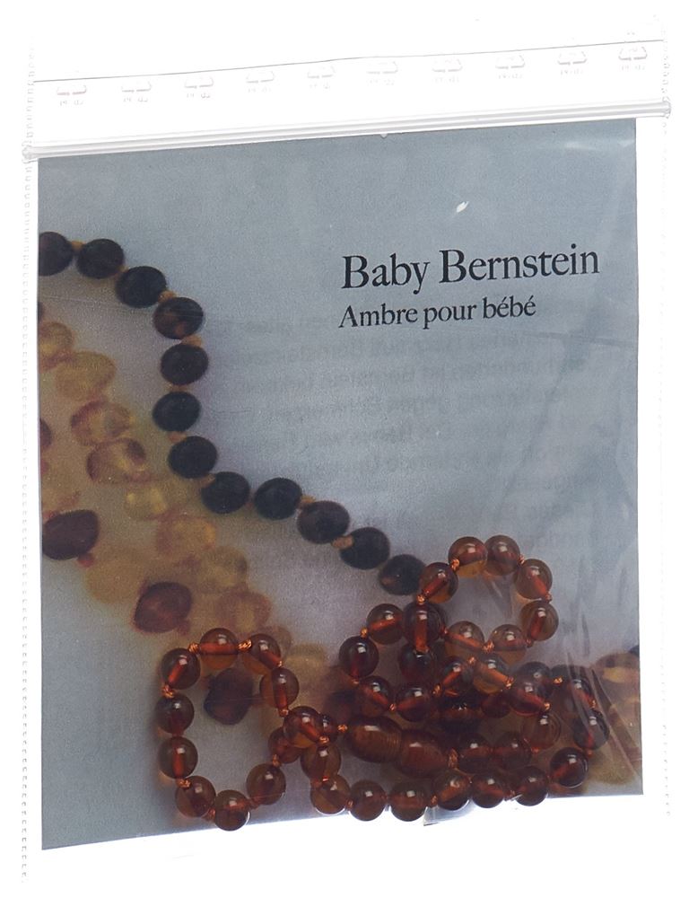 Selenas collana ambra bimbo cognac arrotondata