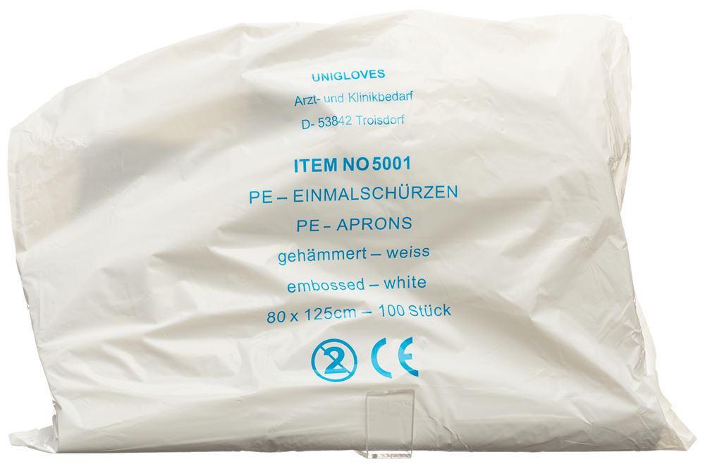 Image of Semadeni Einweg-Schürzen 1250mm weiss 100 Stk