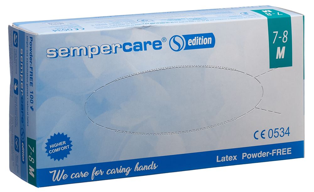 Image of Sempercare Edition Handschuhe Latex M ungepudert 100 Stk
