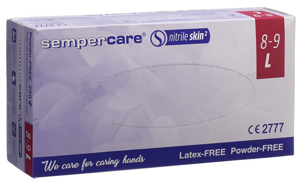 Image of Sempercare Nitrile Skin Handschuhe L puderfrei unsteril 200 Stk