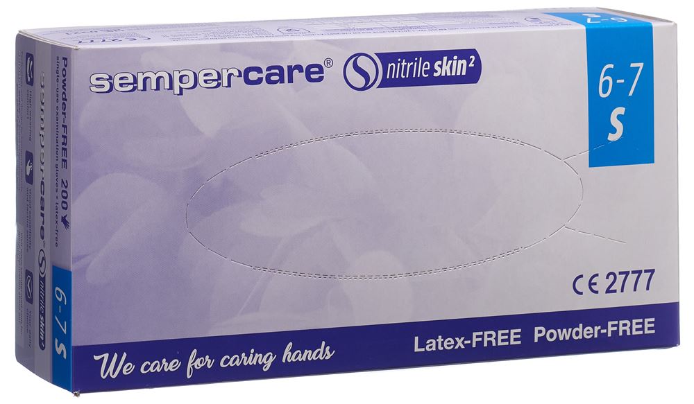 Image of Sempercare Nitrile Skin Handschuhe S puderfrei unsteril 200 Stk