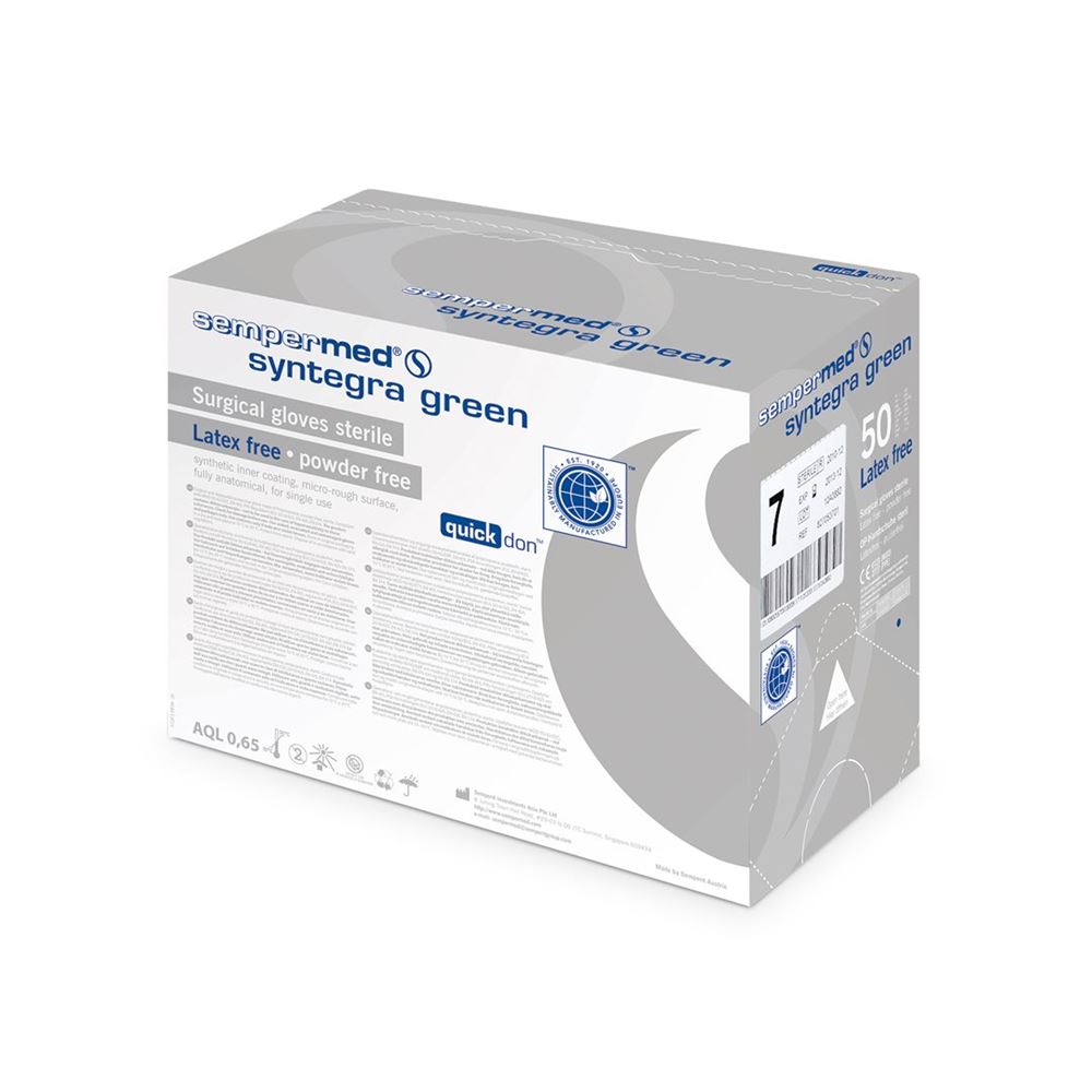 Sempermed Syntegra Green gants Gr6.5 stérile 50 paire