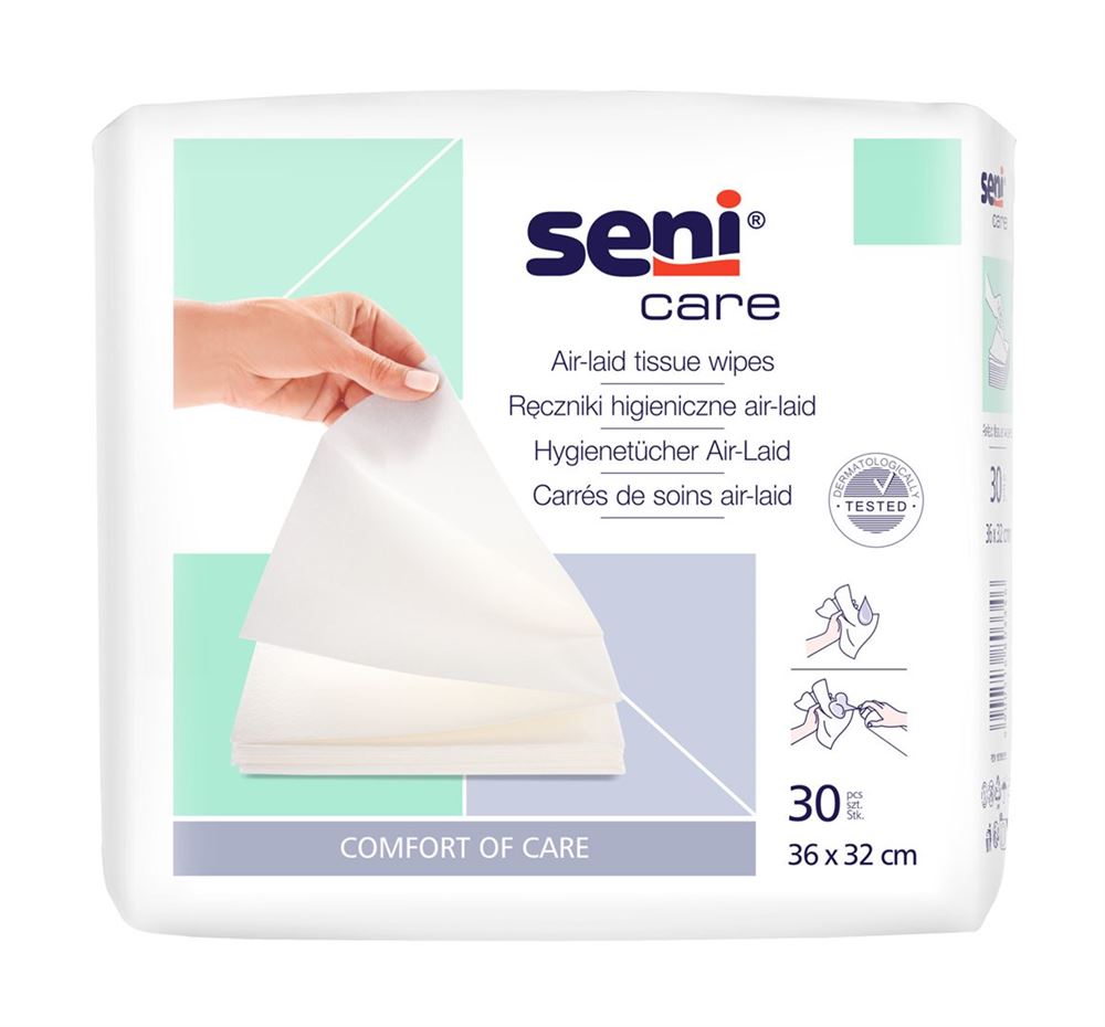 Seni Care Air Laid Tücher 36x32cm 30 Stk