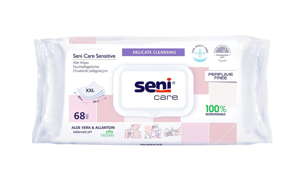 Image of Seni Care Feuchttücher sensitiv Btl 68 Stk