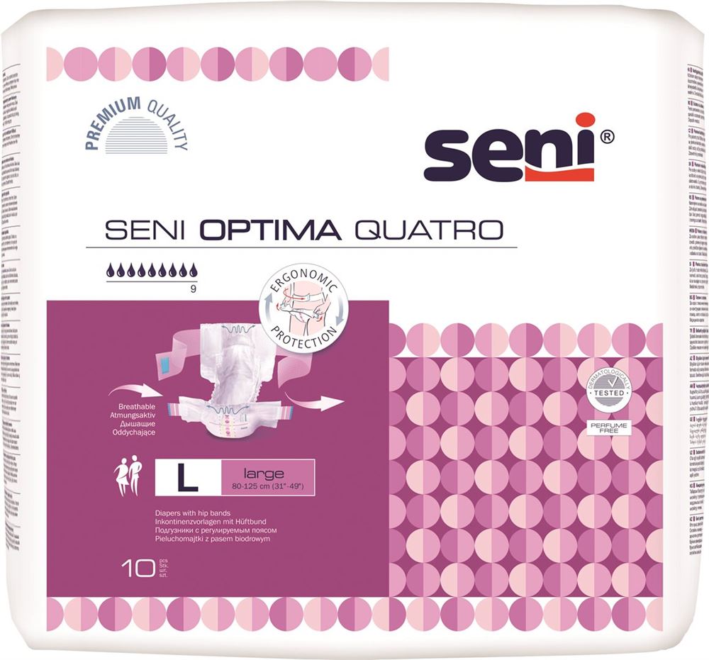 Image of Seni Optima Quatro L Btl 10 Stk