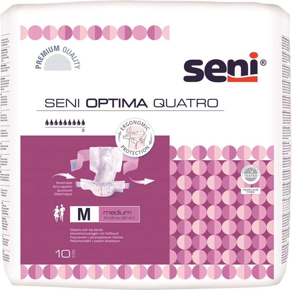 Image of Seni Optima Quatro M Btl 10 Stk