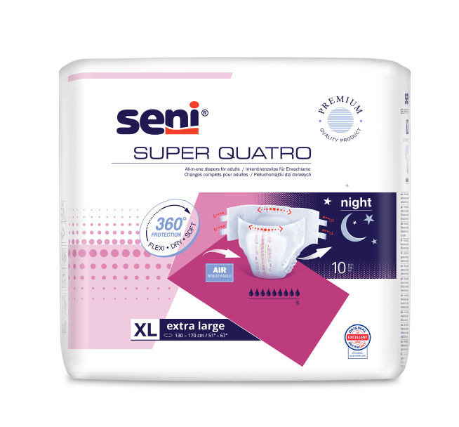 Seni Super Quatro XL Btl 10 Stk