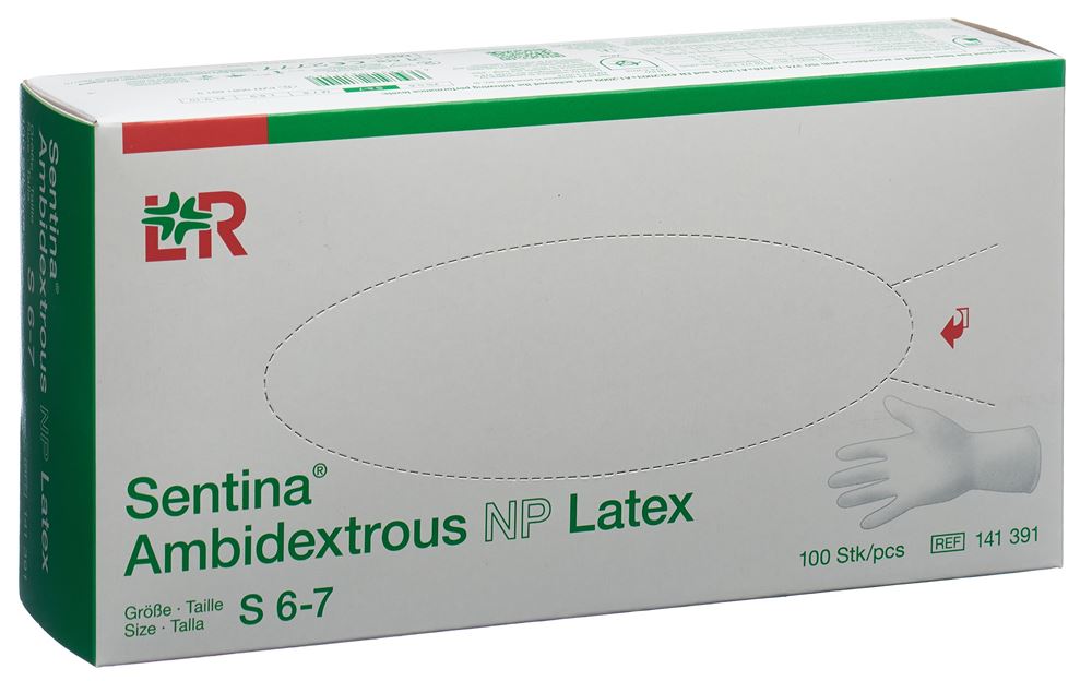 Sentina gants S latex 100 pce