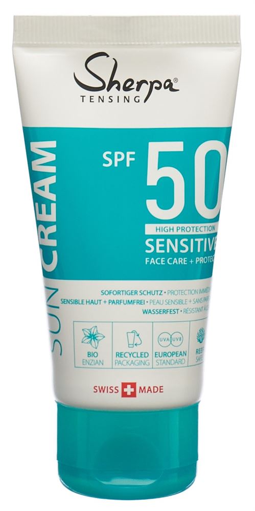 Image of Sherpa Tensing Sonnencreme SPF 50 Sensitive Tb 50 ml