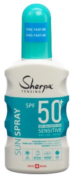 Sherpa Tensing spray solare SPF 50+ Sensitive 175 millilitri