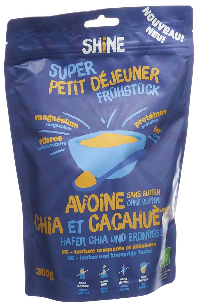 Image of Shine Hafer Frühstück Chia & Erdnuss Btl 300 g