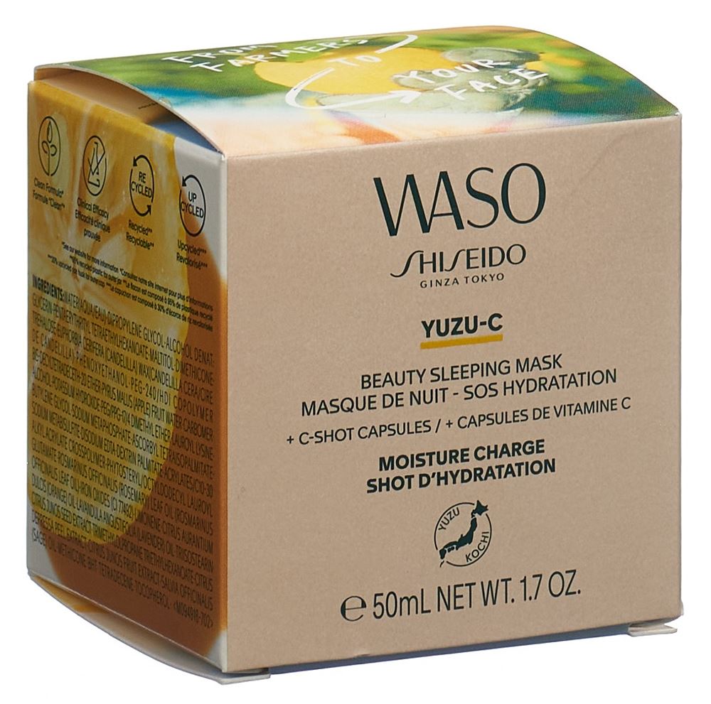 SHISEIDO - Yuzu Beauty Sleeping Mask, Waso, 50 ml