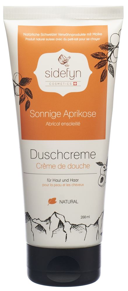 Sidefyn crème de douche abricot ensoleillé tb 200 ml