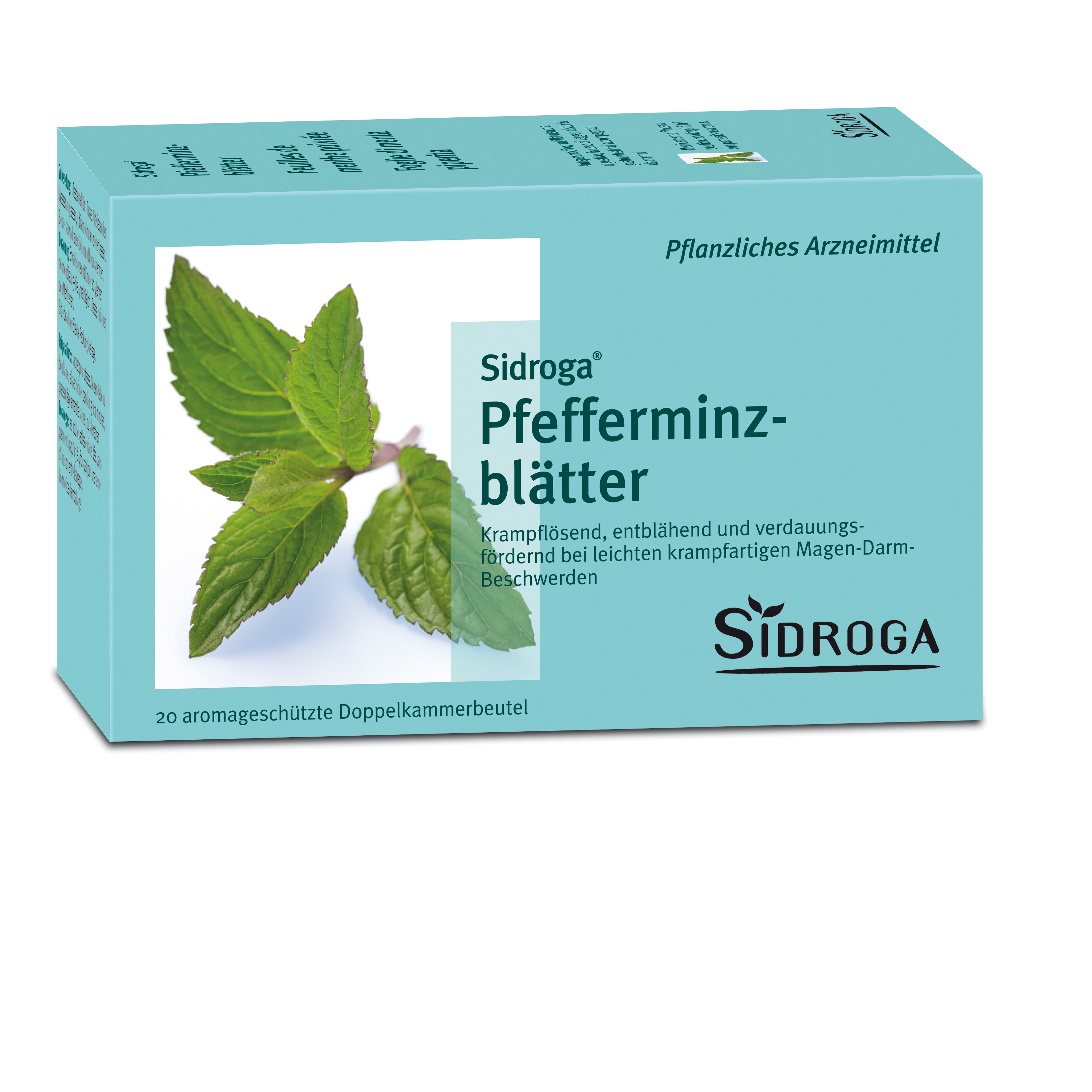 Sidroga feuilles de menthe poivrée 20 sach 1.5 g