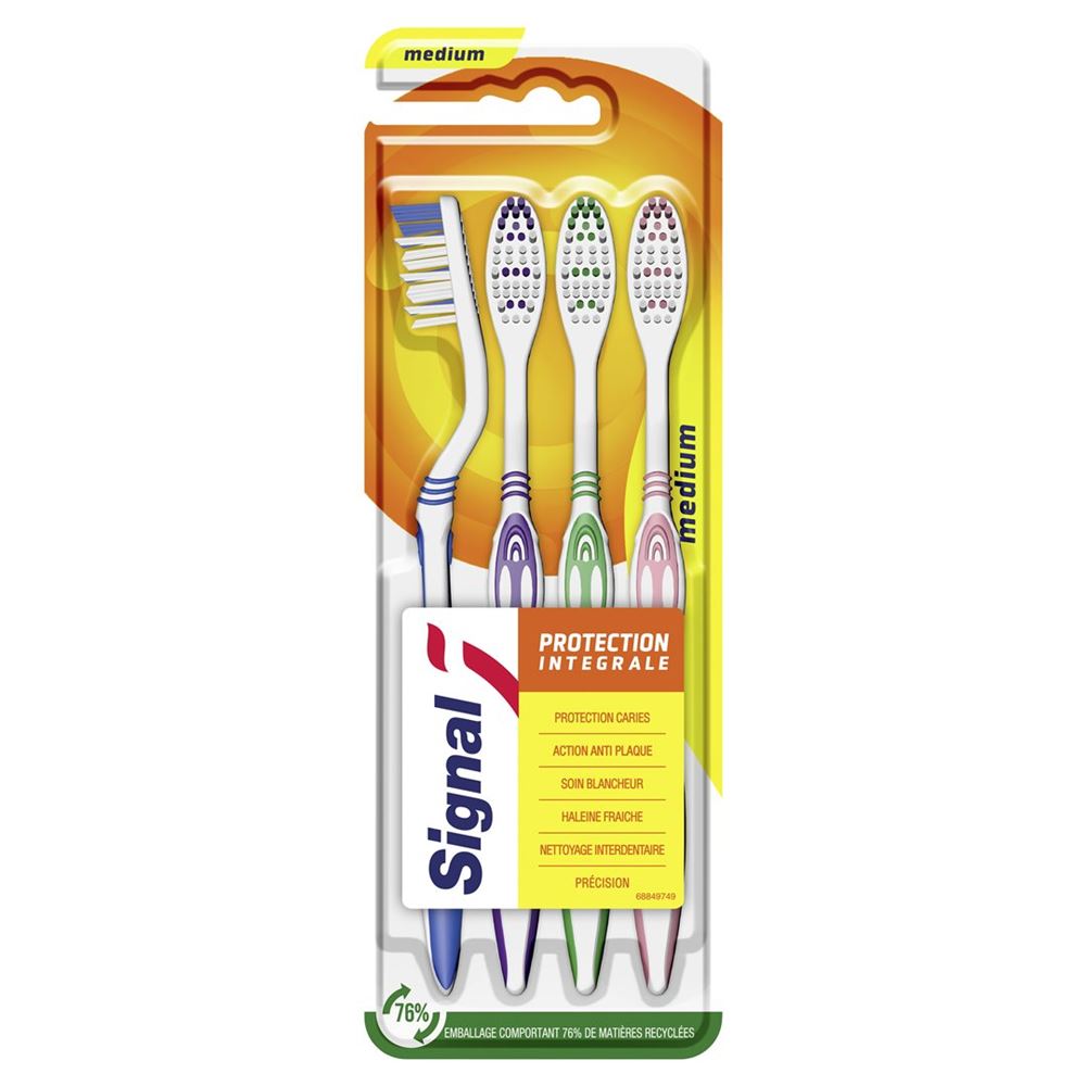 Signal Zahnbürste medium 4 Family 4 Stk