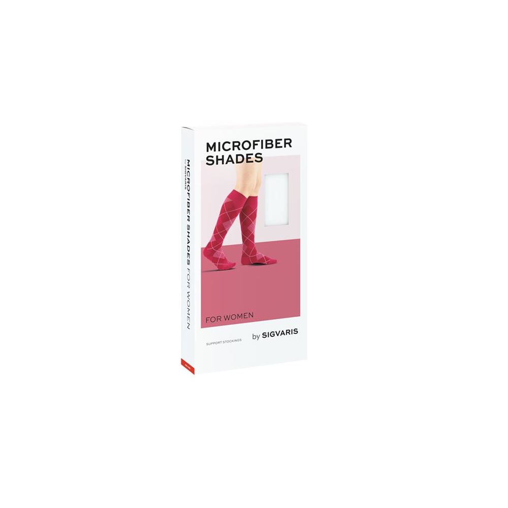 Sigvaris Microfiber Shades for Women Argyle A-D B geschlossen platin 1 Paar