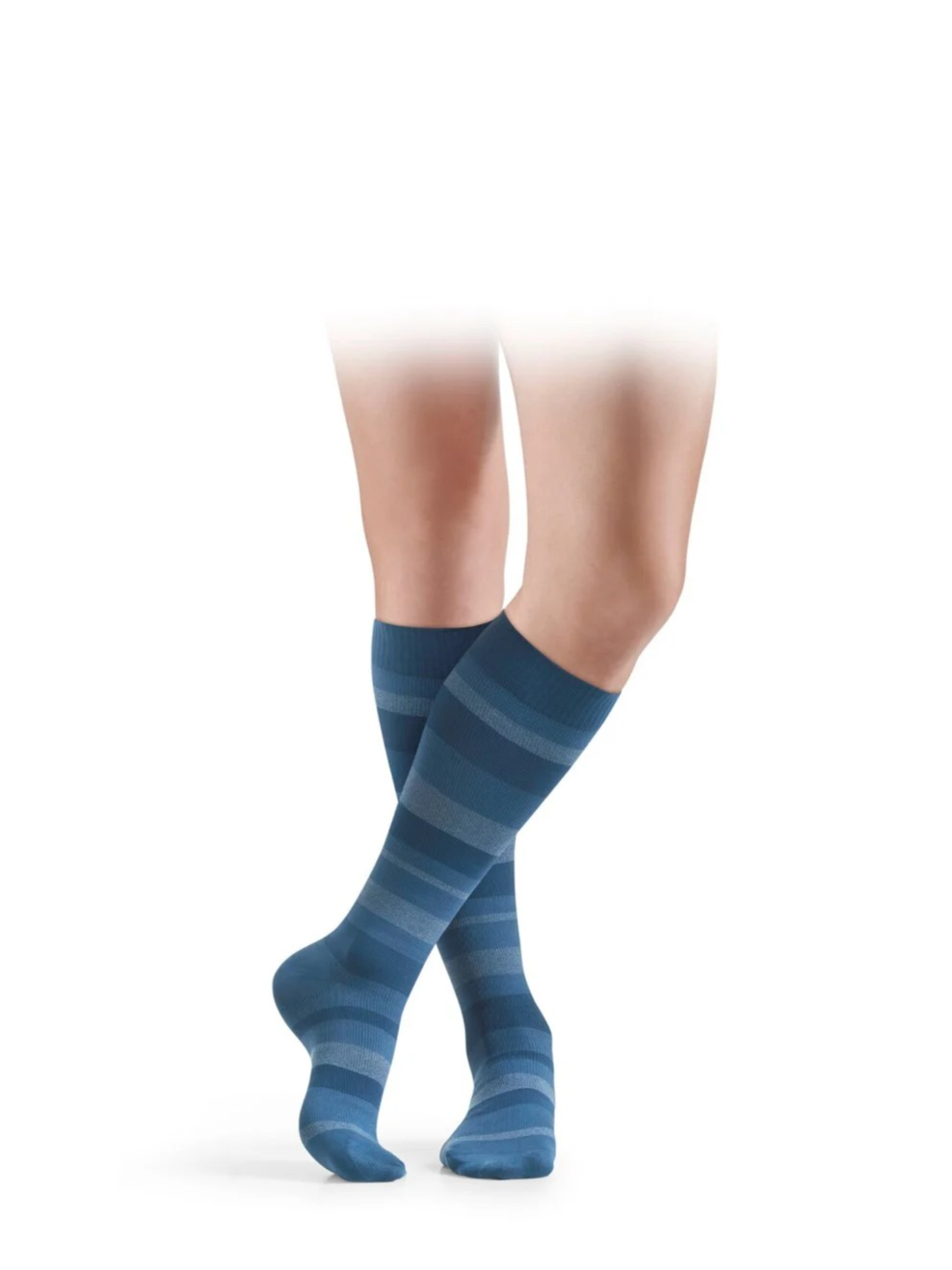 Sigvaris Style Pattern A-D Kkl2 S Plus normal geschlossen Trikotbund blue jeans 1 Paar