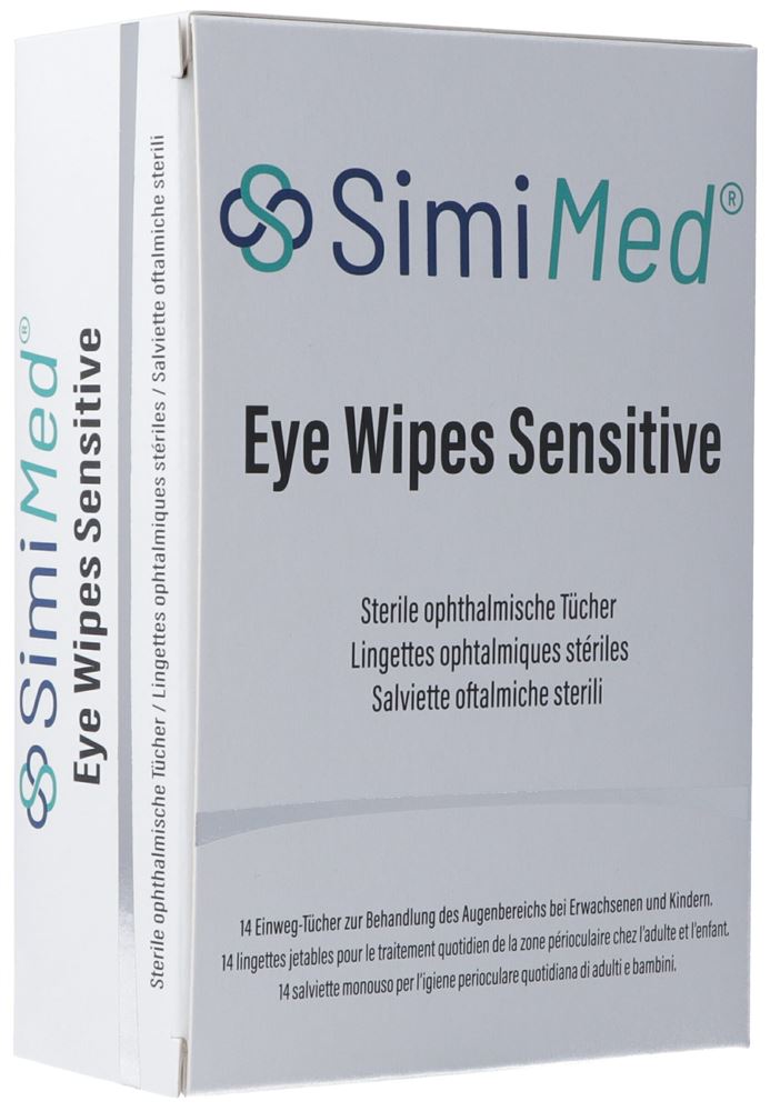 Image of SimiMed Eye Wipes Sensitive Btl 14 Stk