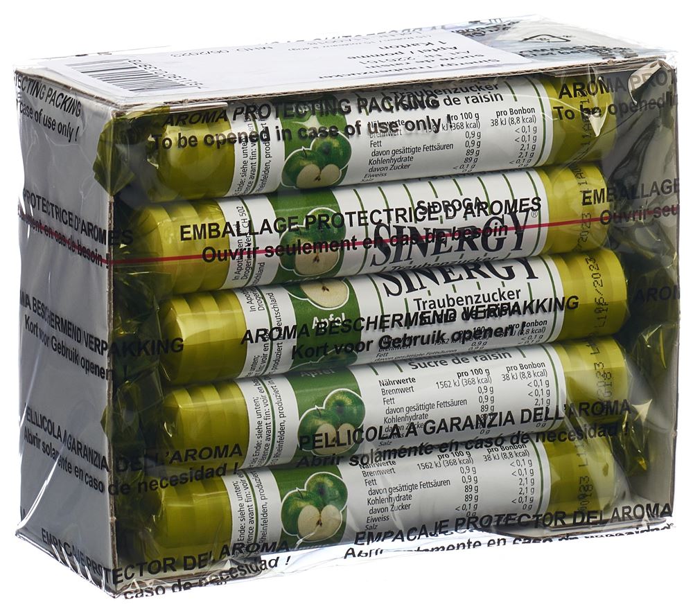 Image of Sinergy Traubenzucker Apfel 15 x 40 g
