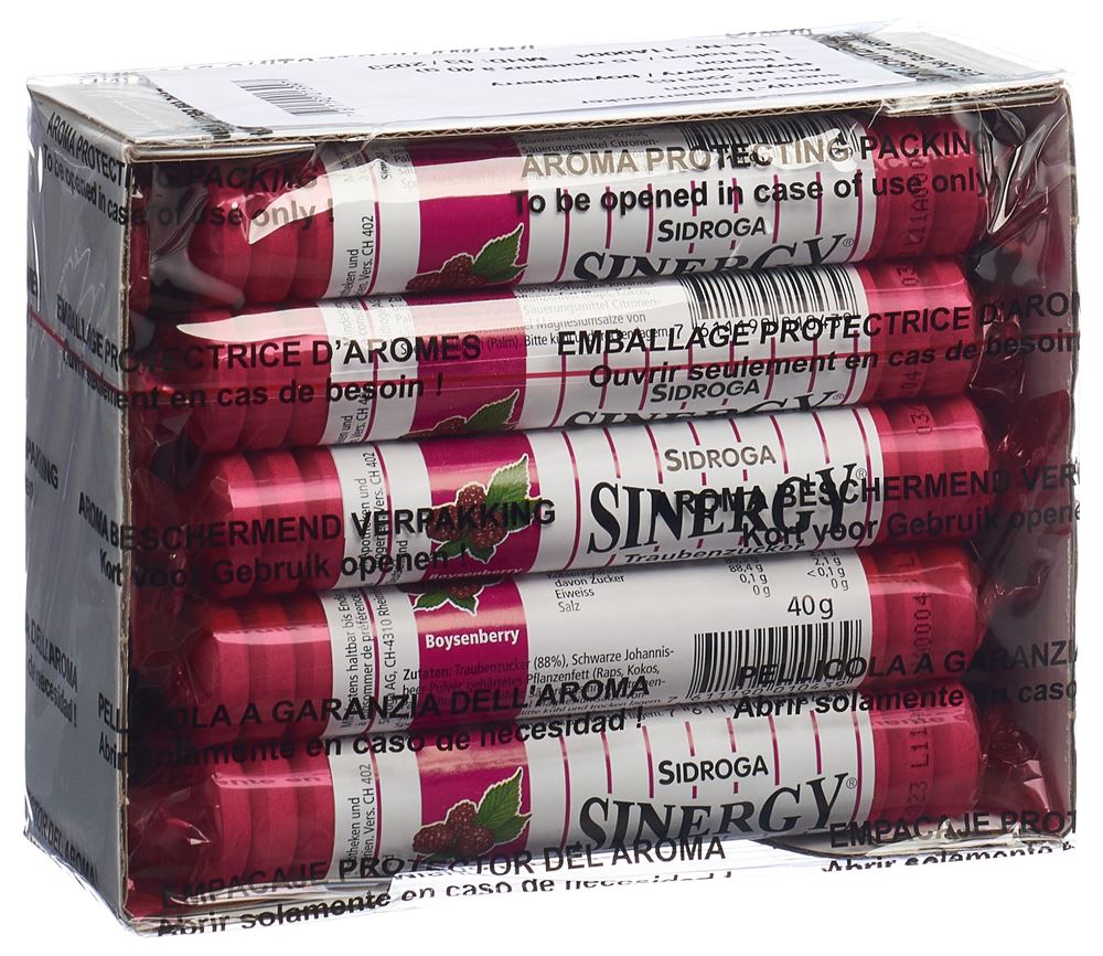 Image of Sinergy Traubenzucker Boysenberry 15 x 40 g